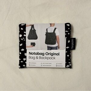 Notabag Original bag and backpack - black sprinkle